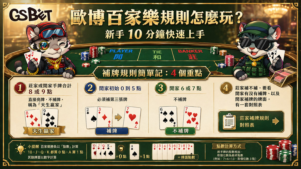 歐博百家樂規則